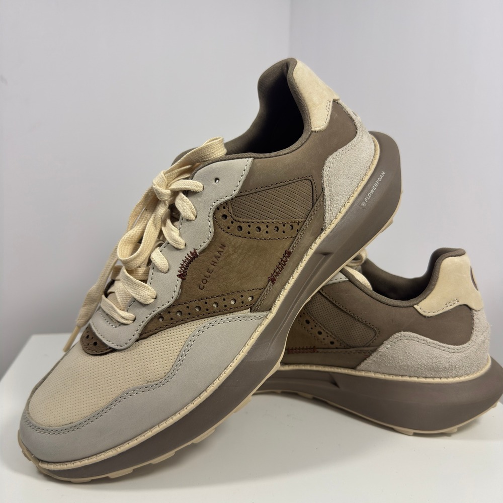 Cole Haan GrandPro Ashland Sneaker Mens 10 Sand Dollar Suede C38040